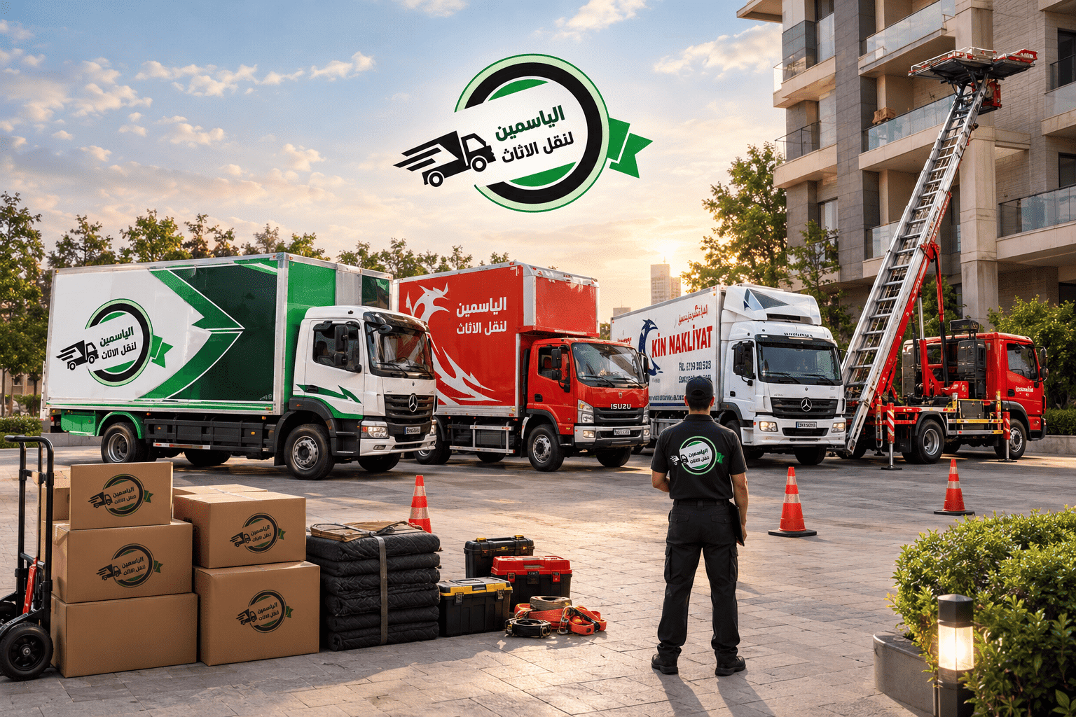 فريق عمل شركة الياسمين لنقل الأثاث